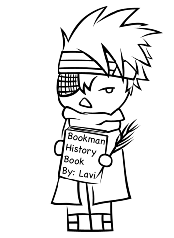 Chibi Lavi Coloring Page